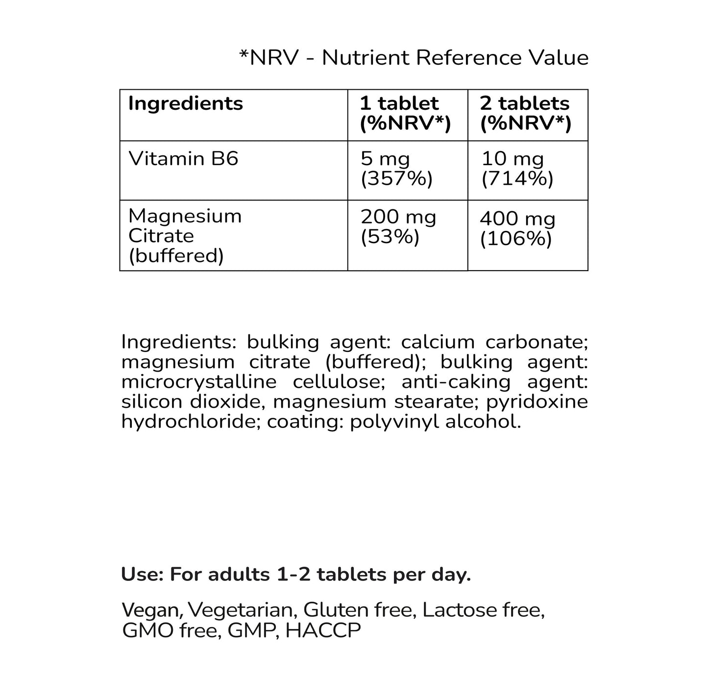 Magnesium & Vitamin B6