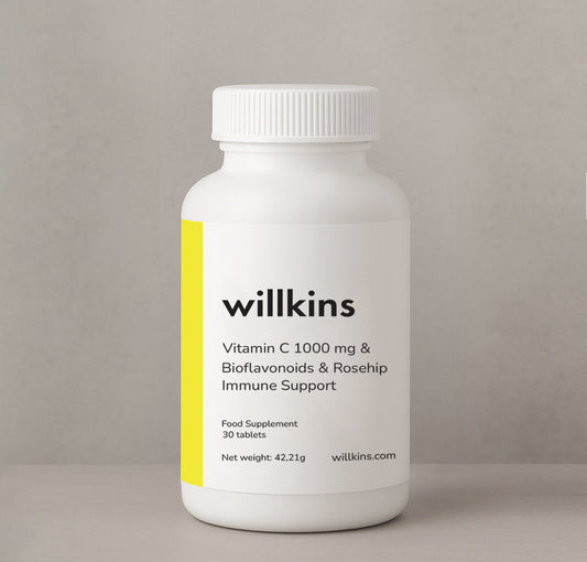 Vitamin C 1000 mg + Bioflavonoids + Rosehip – Immune Support